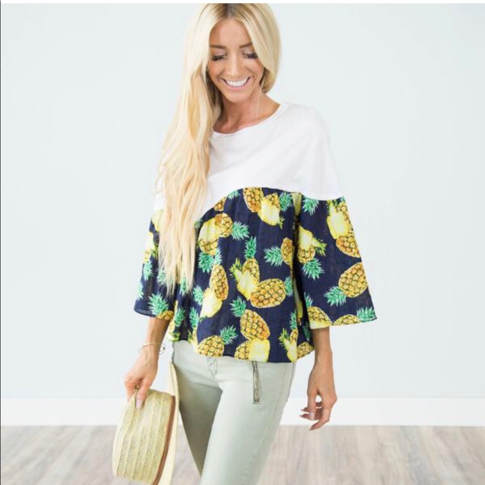 Pineapple Printed Top